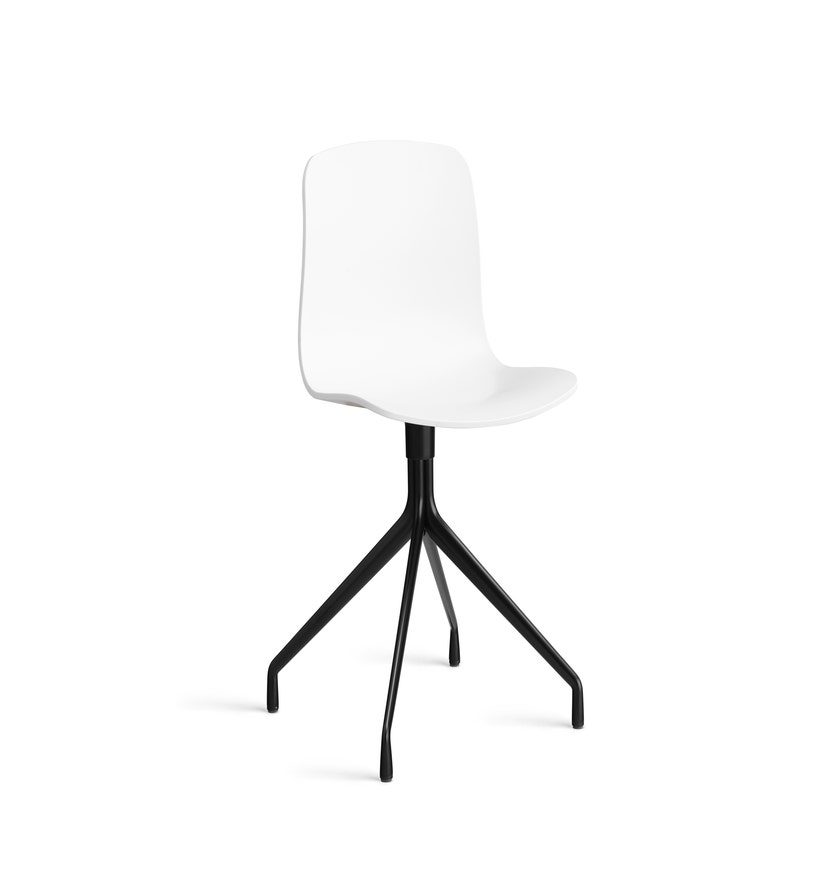 Chaise AAC10 de Hay, Piétement en aluminium teinté noir, White 2.0