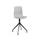 Chaise AAC10 de Hay, Piétement en aluminium teinté noir, Concrete grey 2.0