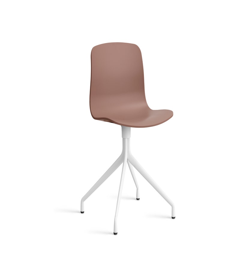 Chaise AAC10 de Hay, Piétement en aluminium teinté blanc, Soft brick 2.0