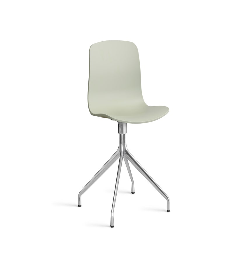 Chaise AAC10 de Hay, Piétement en aluminium poli, Pastel green 2.0
