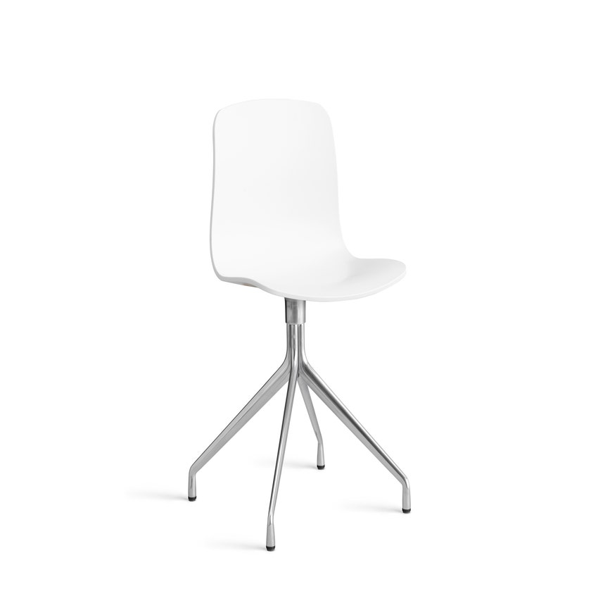 Chaise AAC10 de Hay, Piétement en aluminium poli, White 2.0