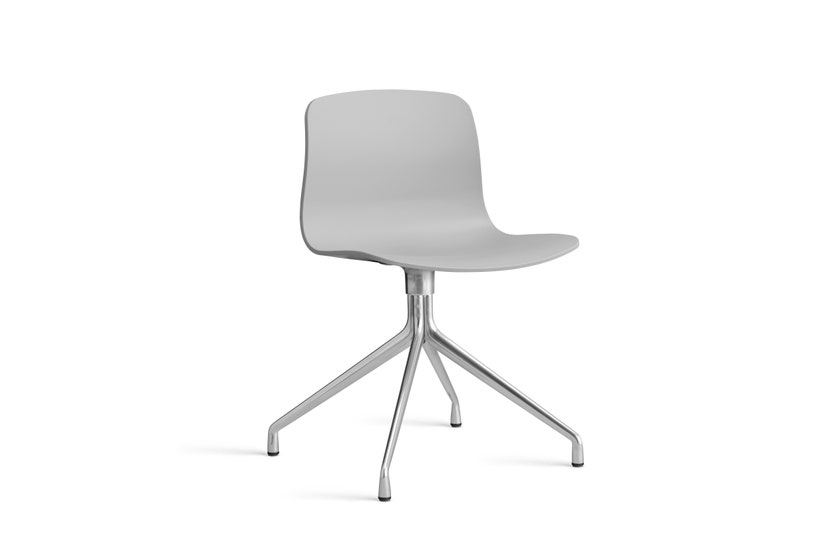 Chaise AAC10 de Hay, Piétement en aluminium poli, Concrete grey 2.0 Chaise AAC10 de Hay, Piétement en aluminium poli, Concrete grey 2.0