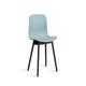 Chaise AAC12, Piétement en chêne teinté noir, Dusty blue 2.0