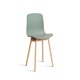 Chaise AAC12 de Hay, Piètement en chêne savonné, Fall green 2.0