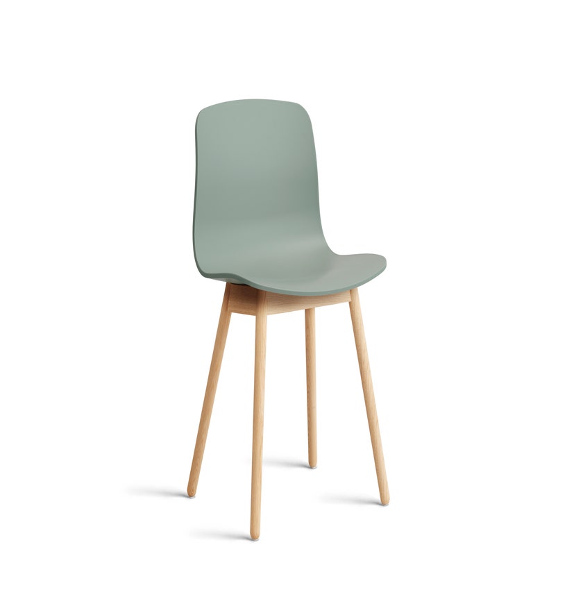 Chaise AAC12 de Hay, Piètement en chêne savonné, Fall green 2.0