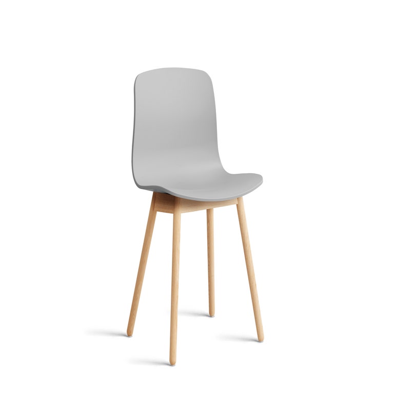 Chaise AAC12 de Hay, Pieds en chêne savonné, Concrete grey 2.0