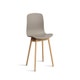 Chaise AAC12 de Hay, Piétement en chêne vernis naturel, Khaki 2.0
