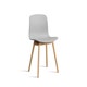 Chaise AAC12, Piètement en chêne vernis naturel, Concrete grey 2.0