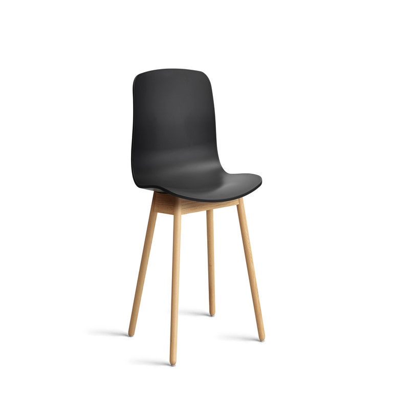 Chaise AAC12 de Hay, Piétement en chêne vernis naturel, Black 2.0