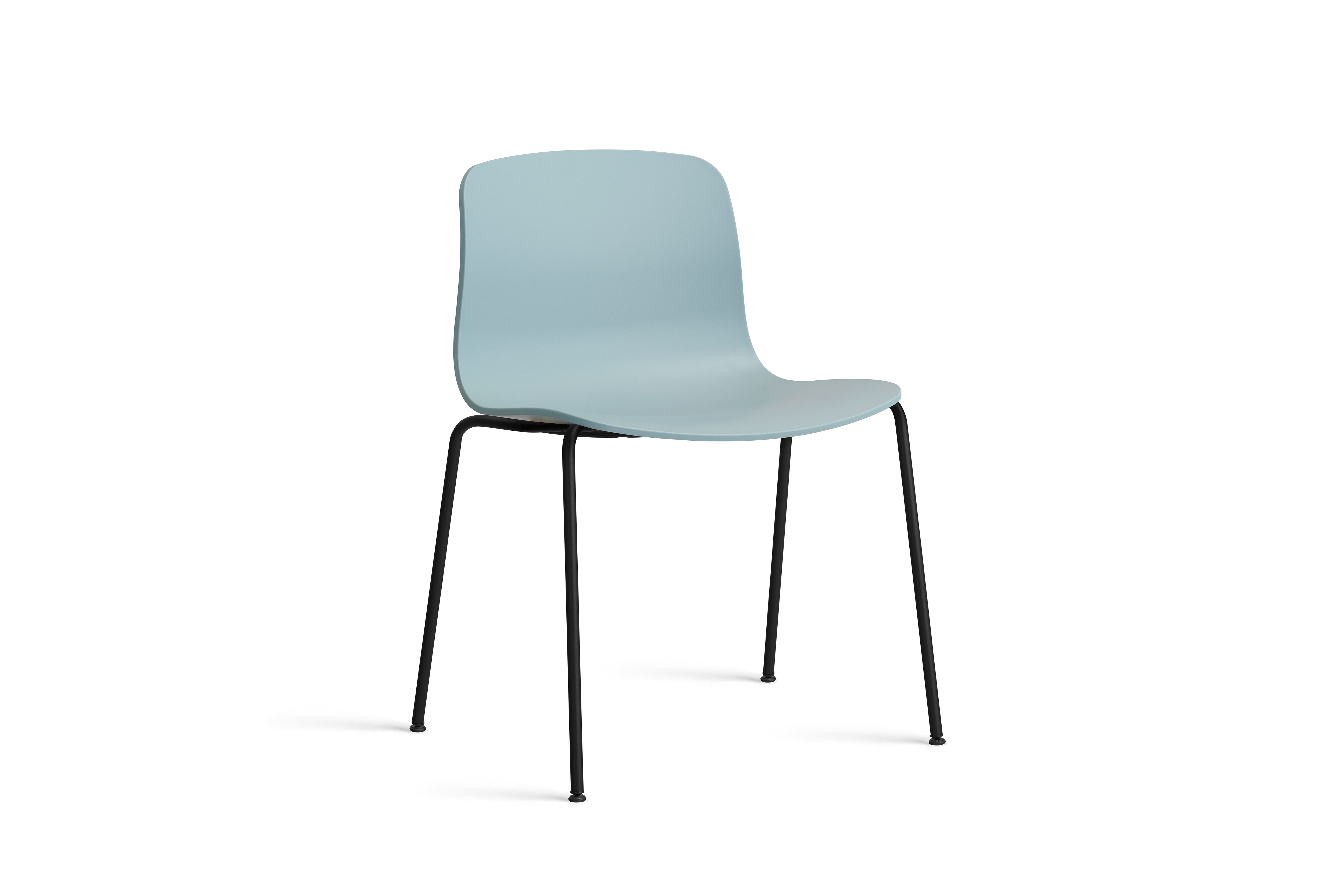 Chaise AAC16, Pied noir métallique, Dusty blue 2.0