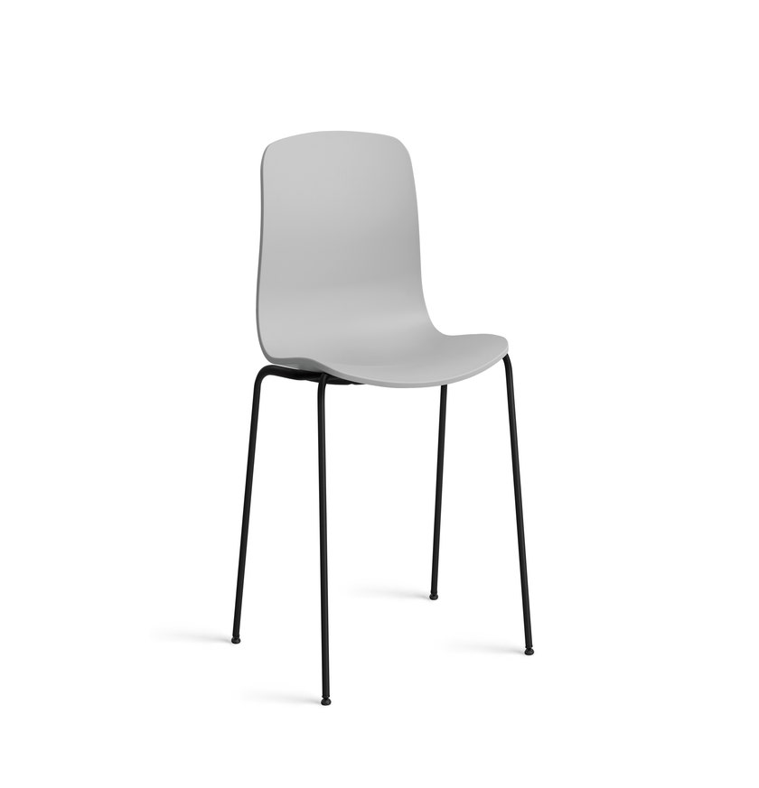 Chaise AAC16 de Hay, Pied noir métallique, Concrete Grey 2.0