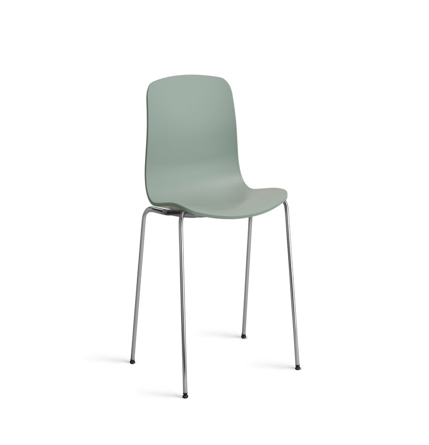 Chaise AAC16 de HAY, Piétement acier chromé, Fall green 2.0