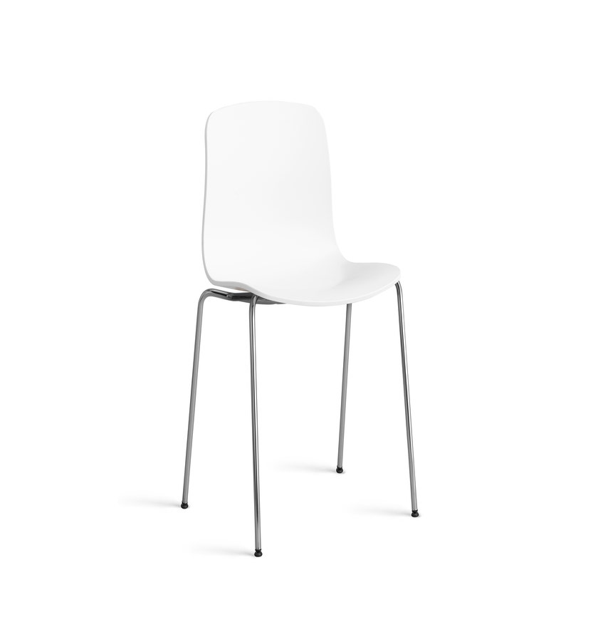 Chaise AAC16 de HAY, Piétement acier chromé, White 2.0