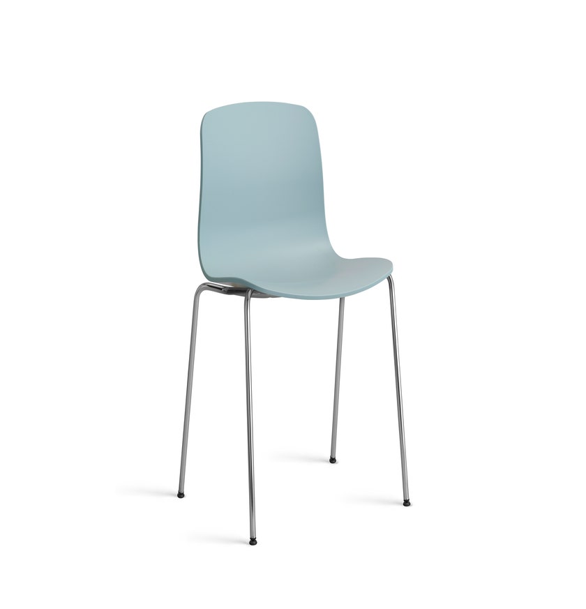 Chaise AAC16 de HAY, Piétement acier chromé, Dusty blue 2.0