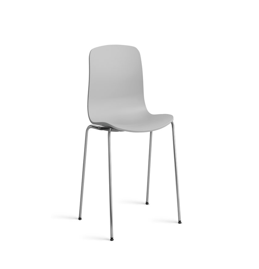 Chaise AAC16 de HAY, Piétement acier chromé, Concrete grey 2.0
