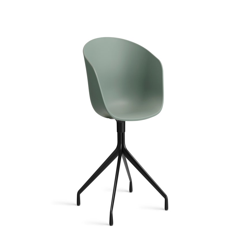 Fauteuil AAC 20 de Hay, Structure noire, Fall green 2.0