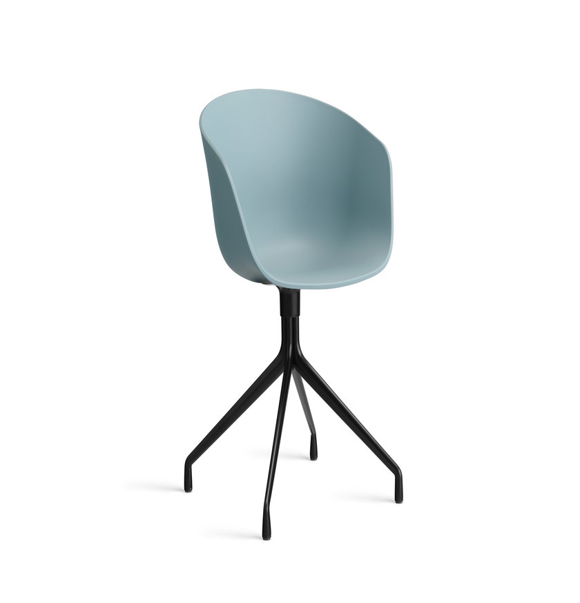 Fauteuil AAC 20 de Hay, Structure noire, Dusty blue 2.0