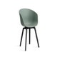 Fauteuil AAC 22 de Hay, Piétement en chêne teinté noir, Fall green 2.0