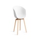 Fauteuil AAC 22, Piétement chêne savonné, White 2.0