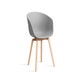 Fauteuil AAC 22, Piétement chêne savonné de Hay, Concrete grey 2.0