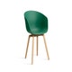 Fauteuil AAC 22, Piétement chêne vernis naturel de Hay, Teal green 2.0