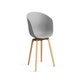Fauteuil AAC 22 de Hay, Piétement chêne vernis naturel, Concrete grey 2.0