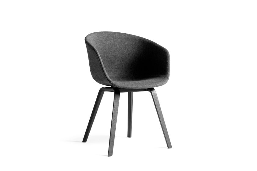 Fauteuil AAC23 de Hay, Pieds en chêne noir vernis naturel, Remix 163 Fauteuil AAC23 de Hay, Pieds en chêne noir vernis naturel, Remix 163