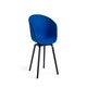 Fauteuil AAC23, Pieds en chêne noir vernis naturel, Divina 756