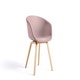 Fauteuil AAC23 de Hay, Pieds en chêne vernis naturel, Linara 415