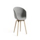 Fauteuil AAC23, Pieds en chêne vernis naturel, Hallingdal 130