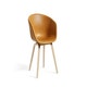 Fauteuil AAC23, Pieds en chêne vernis naturel, Sense cognac