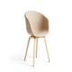 Fauteuil AAC23, Pieds en chêne vernis naturel, Bolgheri LGG60