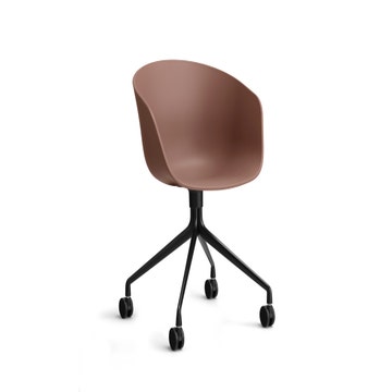 Fauteuil AAC 24 de Hay, Structure aluminium noir, Soft brick 2.0