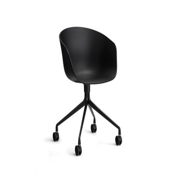Fauteuil AAC 24 de Hay, Structure aluminium noir, Black 2.0