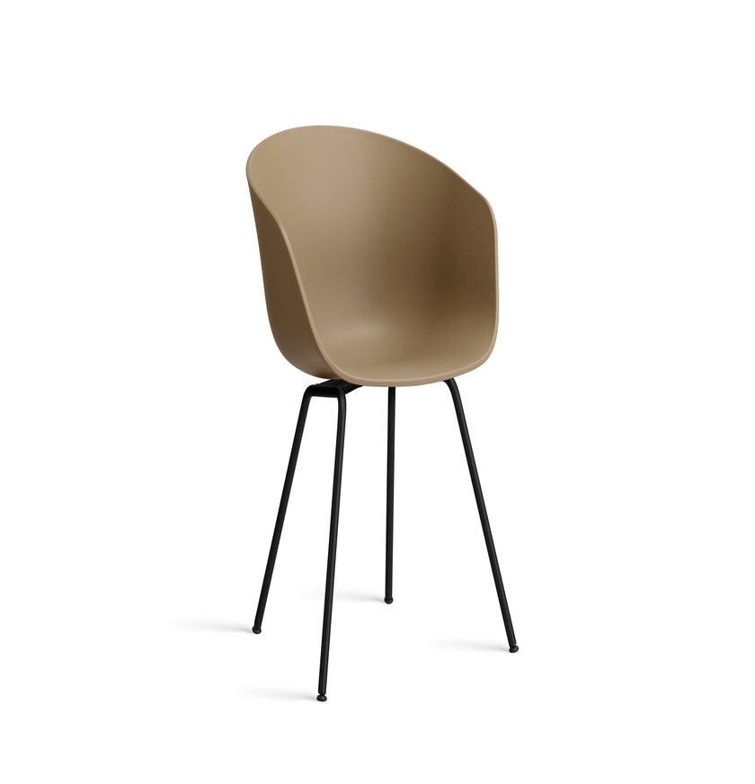 Fauteuil AAC 26 de Hay, Piètement métal noir, Clay 2.0
