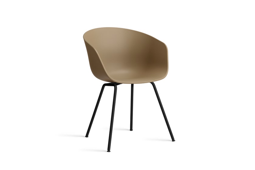 Fauteuil AAC 26 de Hay, Piètement métal noir, Clay 2.0 Fauteuil AAC 26 de Hay, Piètement métal noir, Clay 2.0