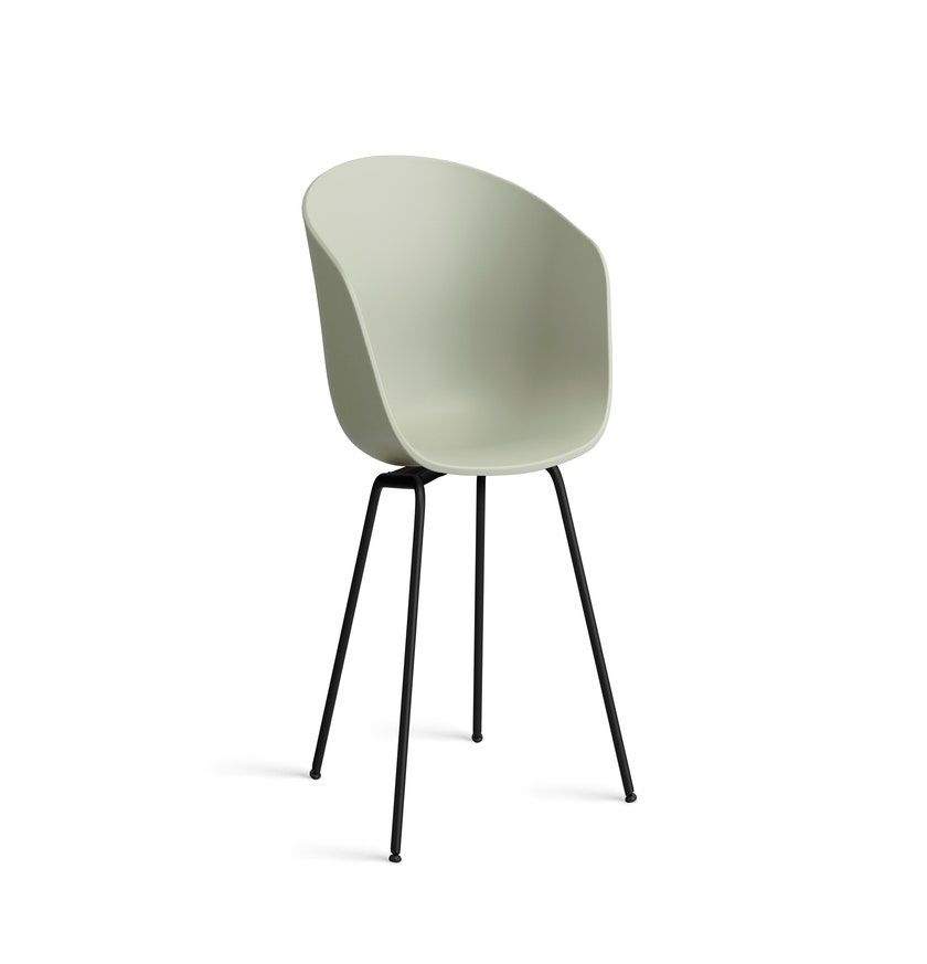 Fauteuil AAC 26 de Hay, Piètement métal noir, Pastel Green 2.0