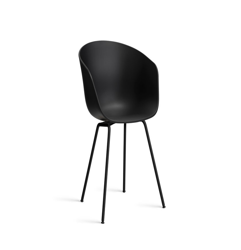 Fauteuil AAC 26 de Hay, Piètement métal noir, Black 2.0