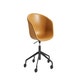 Fauteuil AAC53 de Hay, Piétement en aluminium teinté noir, Sense cognac