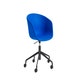 Fauteuil AAC53, Piétement en aluminium teinté noir, Divina 756