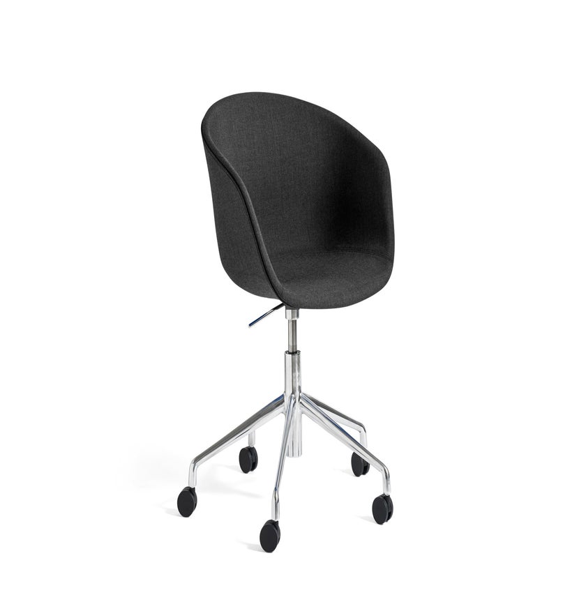 Fauteuil AAC53 de Hay, Piétement en aluminium poli, Remix 183