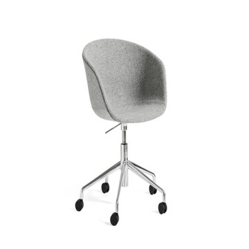Fauteuil AAC53 de Hay, Piétement en aluminium poli, Hallingdal 130