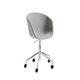Fauteuil AAC53, Piétement en aluminium poli, Hallingdal 130
