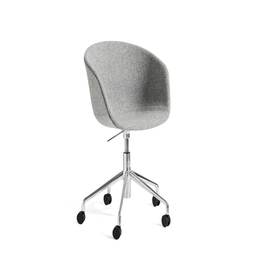 Fauteuil AAC53 de Hay, Piétement en aluminium poli, Hallingdal 130