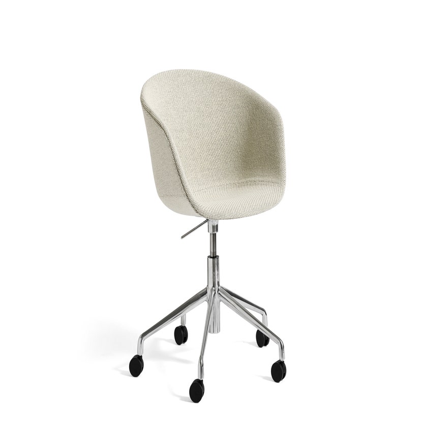 Fauteuil AAC53 de Hay, Piétement en aluminium poli, Coda 100
