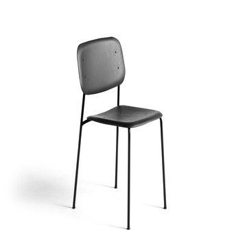 Chaise SOFT EDGE 40 de Hay, Structure noire, Assise soft black
