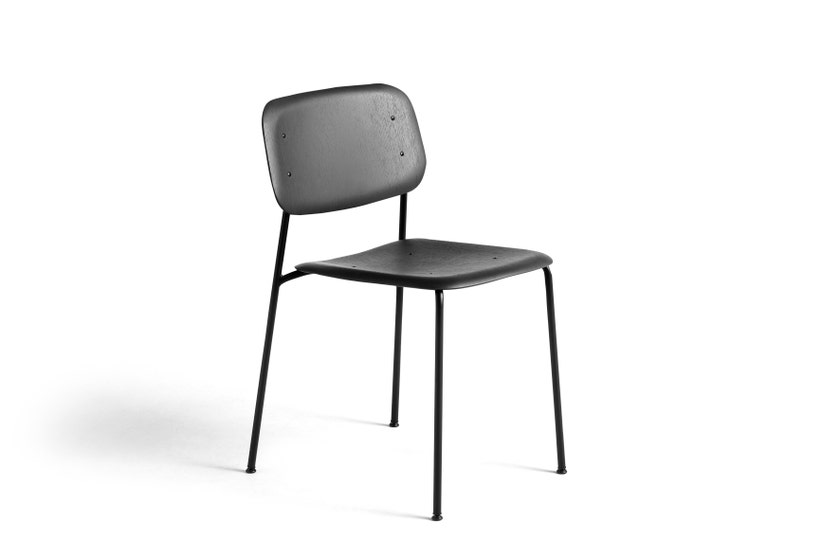 Chaise SOFT EDGE 40 de Hay, Structure noire, Assise soft black Chaise SOFT EDGE 40 de Hay, Structure noire, Assise soft black