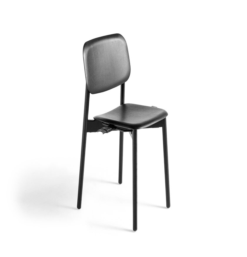 Chaise SOFT EDGE 60 de Hay, Black