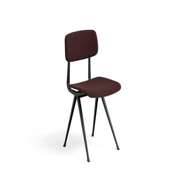 Chaise RESULT de Hay, Structure noire, Tissu Remix 373