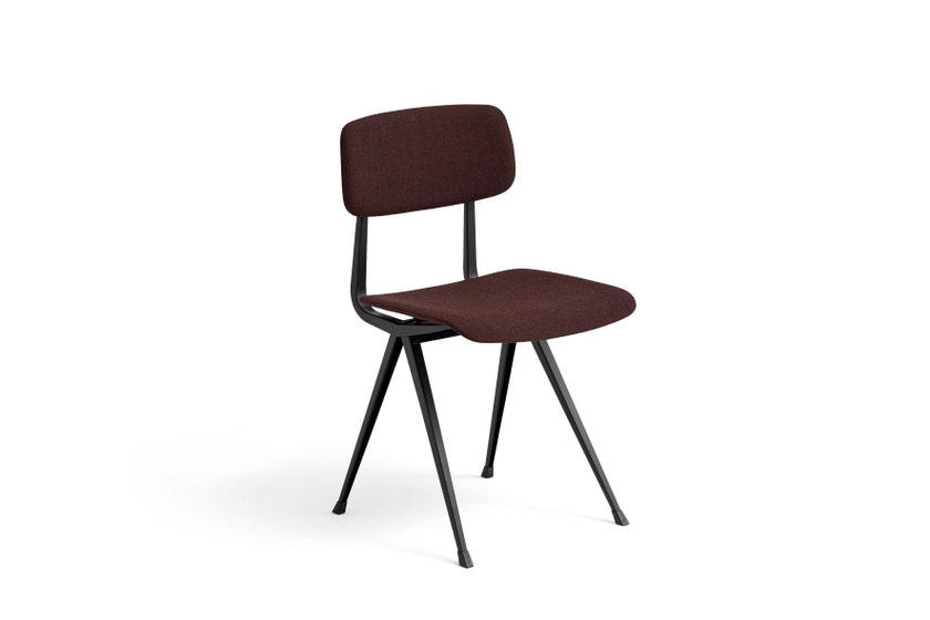 Chaise RESULT de Hay, Structure noire, Tissu Remix 373 Chaise RESULT de Hay, Structure noire, Tissu Remix 373